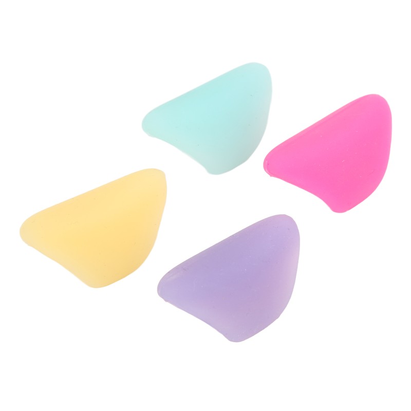 4Pcs Flute Thumb Rest Cushion Colourful Silicone Finger Cover Flutes