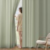 MIULEE Sage Green Privacy Sheer Curtains That Let Light in