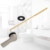 Hibbent Universal Metal Front Mount Toilet Handle Replacement Kit, Brass
