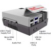 DVOZVO Retro Gaming Nes4Pi Case with USB Wired Game Controllers