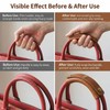 Vantobest 2 pezzi Manici per borsa con rivestimento in pelle,