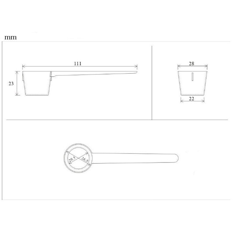 FOYARA FOYARA 30Pack 5g Scoop Plastic Kitchen Measuring Spoon For