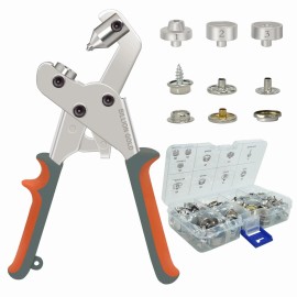Billion Gold Snap Fastener Tool, Canvas Snap Kit, Heavy-Duty Snaps Tool for Boat Covers, C...
