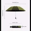 Generisch [12 Ribs Extra Large] 125cm Large Umbrella is Enlarged,