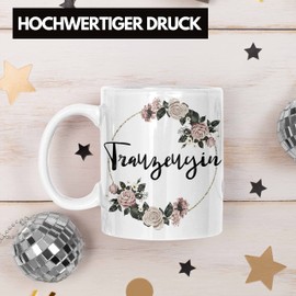 Trendation - Beste Trauzeugin Tasse Geschenk Frau Danke Geschenke Trauzeugin Dankeschön (Weiß)
