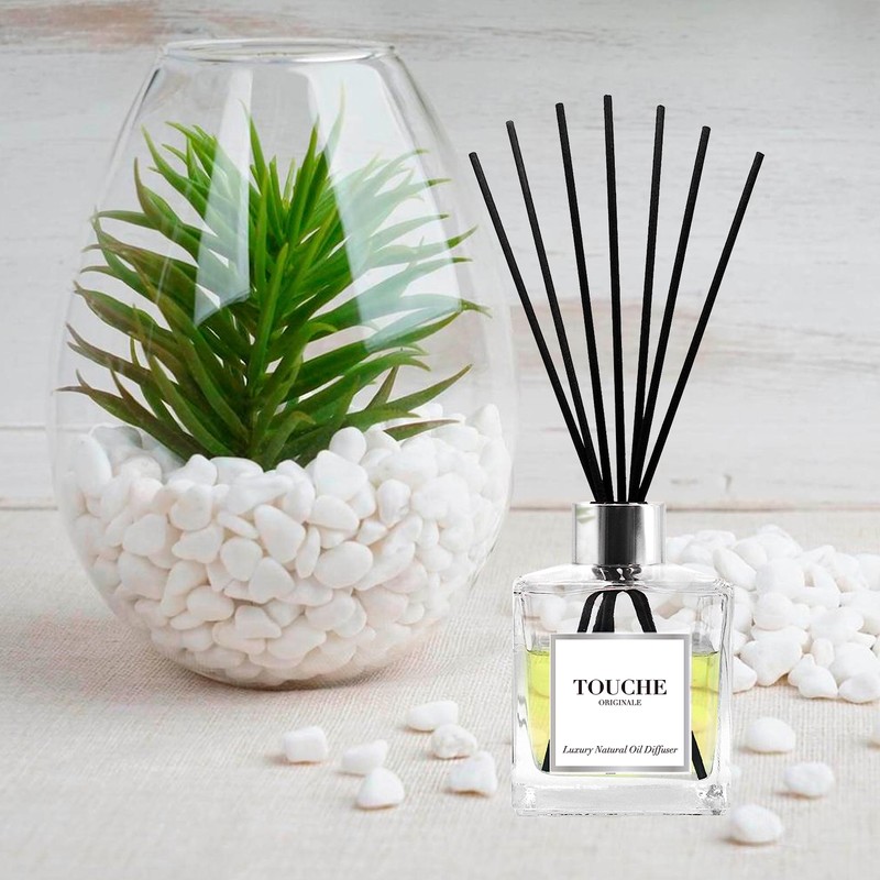 Touche Luxury Natural Reed Diffuser. Long Lasting Scented Home Fragrance.