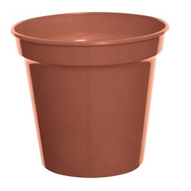 Whitefurze 4 Large Plastic Plant Pot 17cm 7Inch Vegetable Cultivation Pot Terracotta Colour