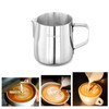 Milk Frothing Pitcher, Dailyart 6.8oz/200ml Milk Frother Cup 304 Stainless