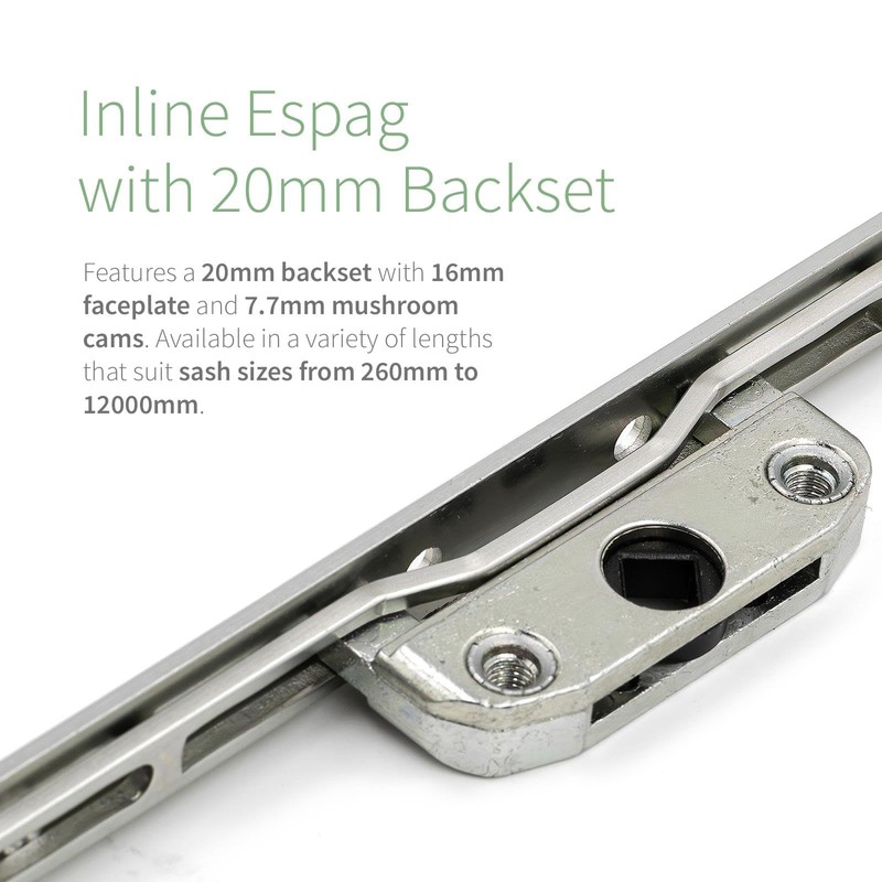 MACO Inline Espag Window Lock Multi-Point Mechanism