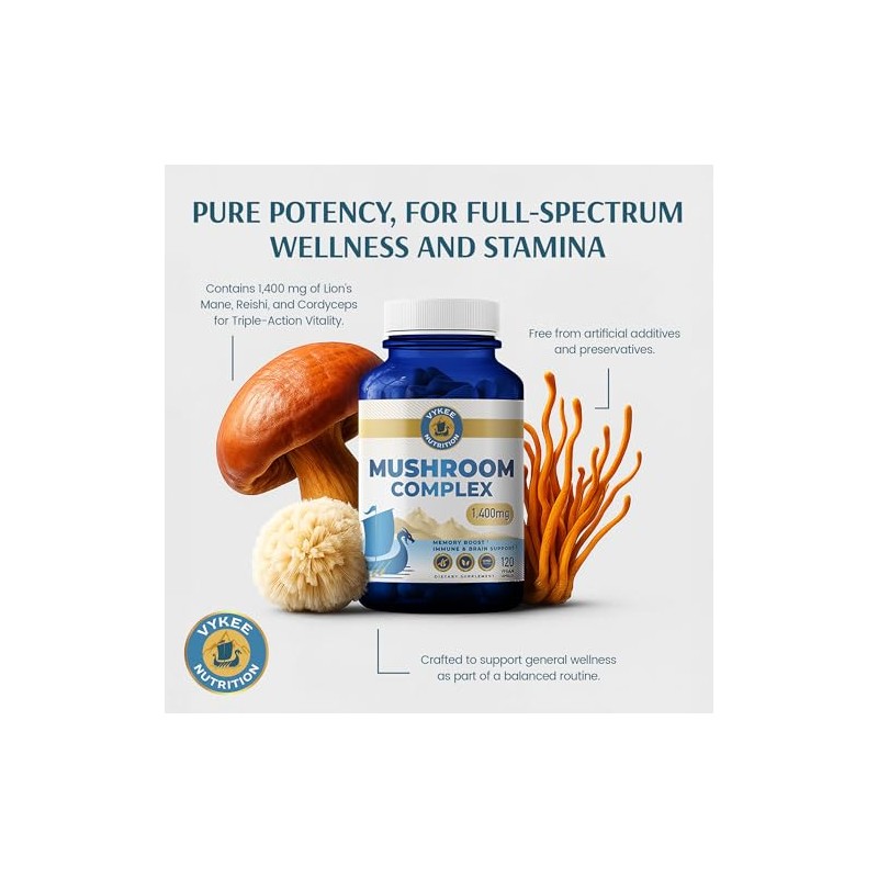 Vykee Nutrition Mezcla de Hongos: Reishi