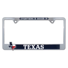 Bigger in Texas Metal License Plate Frame