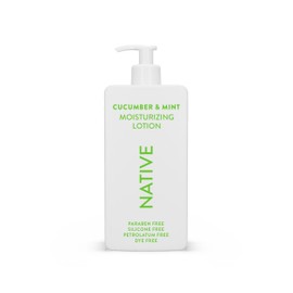 Native Body Lotion Contains Naturally Derived Plant-Based Moisturizers for Women and Men | Restores Dry Skin, Cucumber & Mint, 16.5 fl oz