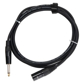 Pronomic Stage JMXM-2.5 Mono Jack/XLR Cable 2.5 m Unbalanced Shielded XLR Male 3-Pin to 6.3 mm Jack Mono) Black
