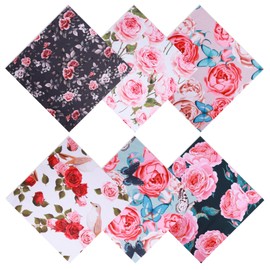 YBEATY 6 Pcs Microfiber Cleaning Cloth Thickened Glasses Cleaning Cloth Elegant Flower Design Microfiber Clean Lens Clean Cloths Reusable Soft Wipes for Camera Lenses Cell Phone LCD TV Screens