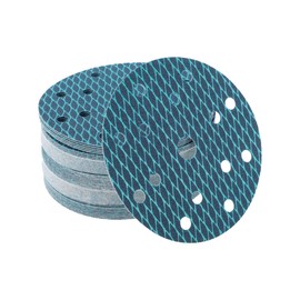 VekAuto 50 Stk. Schleifscheiben, 6 Zoll 15 Löcher 100er Körnung Klett-Schleifpapier Universal für Metall, Automobilreparatur Haltbarkeit und Flexibilität Aluminiumoxidpapier Blau
