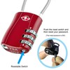 [Pack of 2] TSA Luggage Locks, Diyife 3-Digit Security Lock,