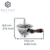 NKlaus Incense Pan with Wooden Handle for Frankincense Incense Mixture