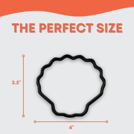 Seashells Cookie Cutter with Easy to Push Design (4 inch)