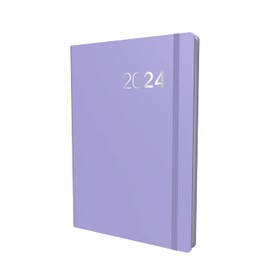 Collins Legacy 2024 A5 Day to View Diary (with Appointments) Business Planner and Organiser January to December 2024 Daily Planner, Lilac CL51.55-24