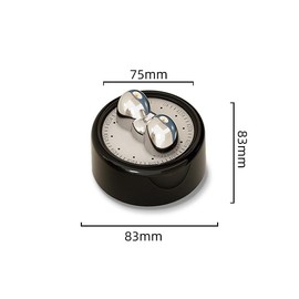 (Black or White) 60-Minute Visible Kitchen Timer with Magnetic, Visual Timer for Kids and Adults,3.2 * 3.2 * 2.9in(8.3 * 8.3 * 7.5cm) Suitable for: Cooking, Learning, Playing, Exercise (Black)