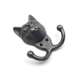Cast Iron Novelty Cat Coat Hook - 110mm x 100mm