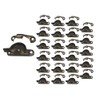 QCAA Zinc Die Cast Window Sash Lock, 2-7/16", Brushed Antique