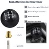 Padaodao 5 Speed Gear Knob Lever Stick Shift Head Shifter