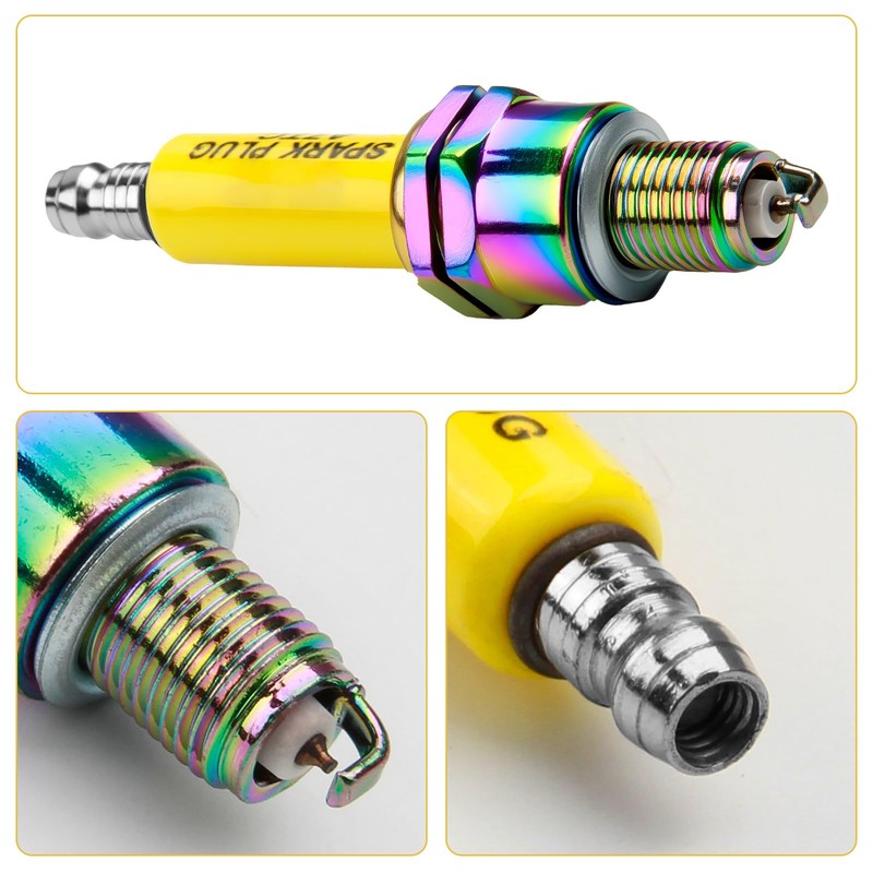 A7TC Iridium Spark Plug,M10×1.0 Thread,49cc 50cc 125cc 150cc ATV Pit
