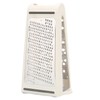 Professional Cheese Grater, Stainless Steel Box Grater with Container, XL