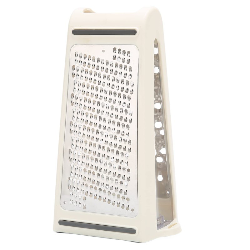 Professional Cheese Grater, Stainless Steel Box Grater with Container, XL