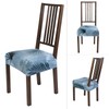 SearchI Stretch Dining Chair Seat Covers Set of 6, Soft