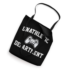 Funny Unathletic Department Video Games Nerdy Geek Gaming Tote Bag