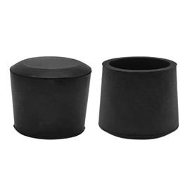 Flyshop, Chair Leg Caps Round Heavy Duty Scratch Resistant Rubber Floor Protectors 35mm (3.5cm) Black 4 Pack