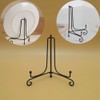 SagaSave 1PC Table Top Easel, Black Iron Easel Plate Decorative