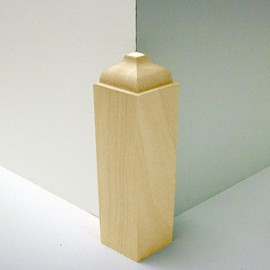 NewMouldings EWBB63 Base Outside Corner Block 1-3/8" x 1-3/8" x 6-1/2" Unfinished - Maple