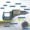 Ueznirn Micrometer Digital 0-25 mm, High Precision Micrometer Digital Micrometer,