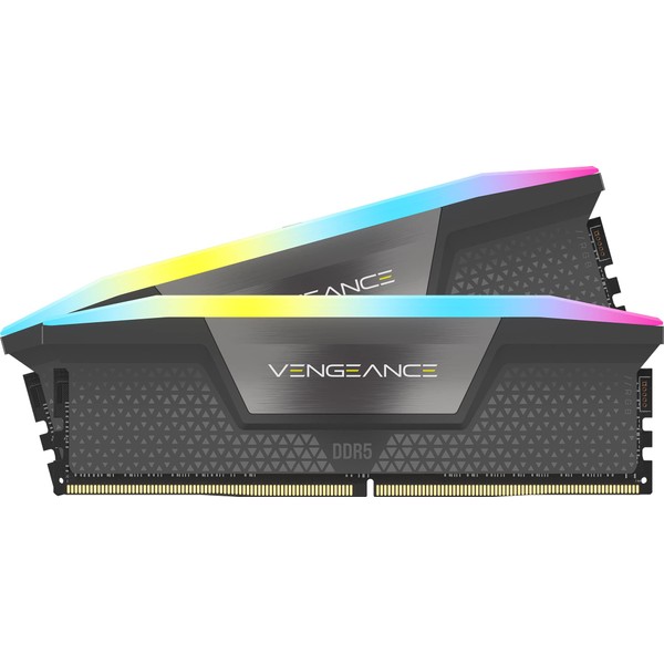 CORSAIR Vengeance RGB DDR5 RAM 32GB (2x16GB) 5600MHz CL40 AMD Expo iCUE Compatible Computer Memory - Grey (CMH32GX5M2B5600Z40)