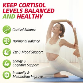 Zetelixia Cortisol Gummies for Women, 16-in-1 Sugar Free Cortisol Supplements for Women with Ashwagandha, Rhodiola Rosea, Magnesium, L-theanine for Relaxation, Zzz, Cognition, Raspberry Flavor, 60Ct