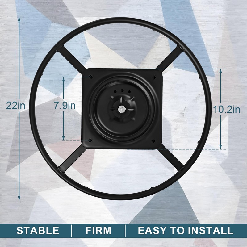 Racfenick Recliner Swivel Ring Base Replacement with Plate,Heavy Duty Furnitures