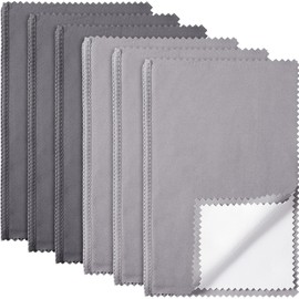 Breling 6 Pcs Silver Jewelry Polishing Cloths 6 x 8 inches Jewelry Cleaning Cloth Sterling Polish Cloths for Jewelry