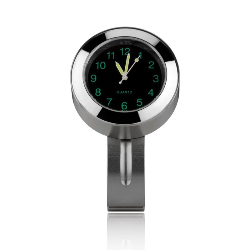 Motorcycle Handlebar Clock, 7/8'' Universal Waterproof Aluminum Alloy Handlebar Quartz