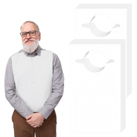 DIVINA VITAE 200Pcs Bibs for Adults, Disposable Adult Bib Waterproof and Oil-Proof Adult Bibs for Elderly Women Men Eating(23.6 x 14.2inch)