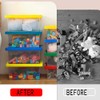loobuu Plastic Storage Bins with Lids - Stackable Toy Storage