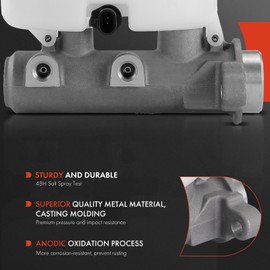 A-Premium Brake Master Cylinder with Reservoir and Sensor Compatible with Hummer Vehicle - H2 2003 2004 2005 2006 2007 - Replace# 18047533