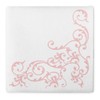 Napkins "Pomp" Airlaid Pack of 50 Rose / White
