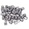 M4 Stainless Steel Rod Connector Nut Coupling Round Fastener 50Pcs