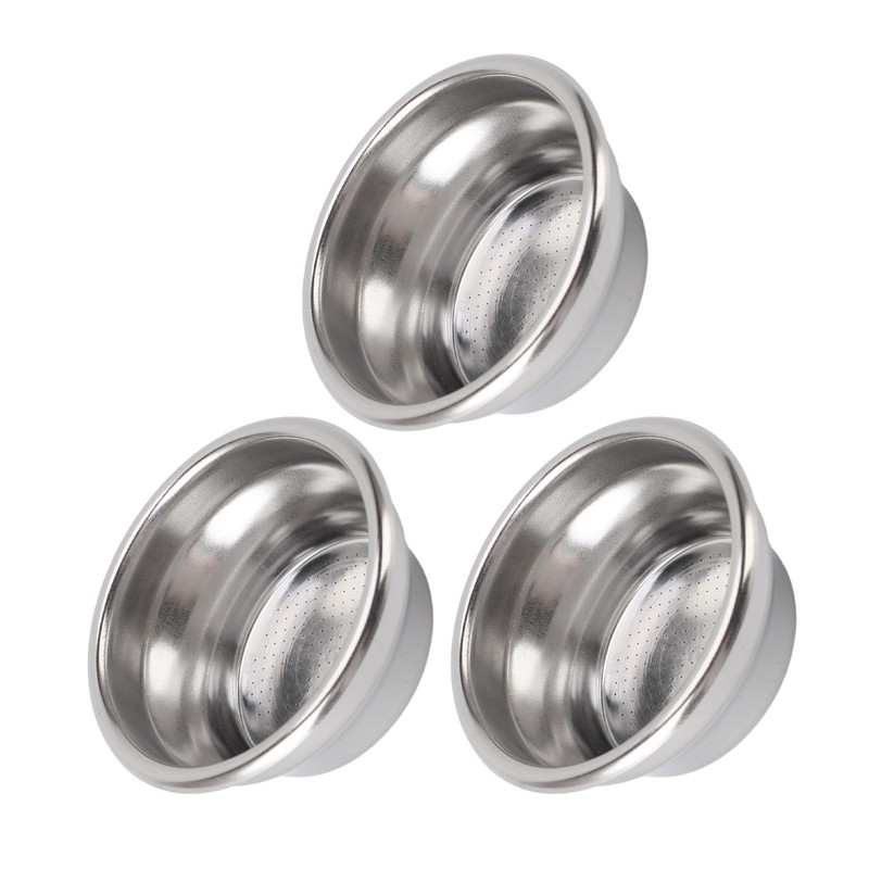 3pcs 54mm Coffee Filter Basket Stainless Steel Portafilter Basket Cup