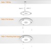Obeaming 2 Pack 12V LED Ceiling Dome Light 400LM, 4.75"