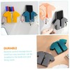 jojofuny 6pcs Wall Mount Phone Holder Remote Control Organizer Bedside