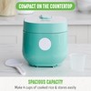 GreenLife Digital Rice Cooker, 2-Cups Uncooked/4-Cups Cooked, Removable Nonstick Ceramic